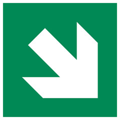 iso 7010 standard serie, emergency sign