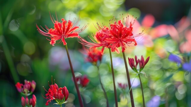 books about caring for a spider lilies Red Spider Lily (Lycoris radiata) Southern Heirloom Triploid