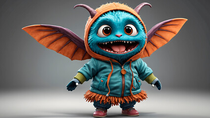 Cute Fantasy Bat Character