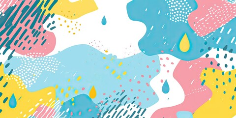 Playful Pastel Abstract Background