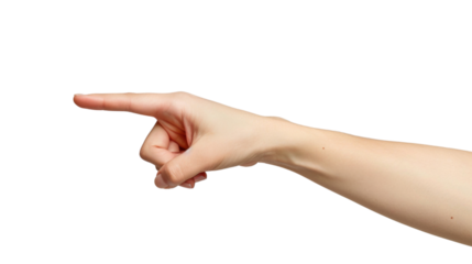 Hand showing finger, pointing