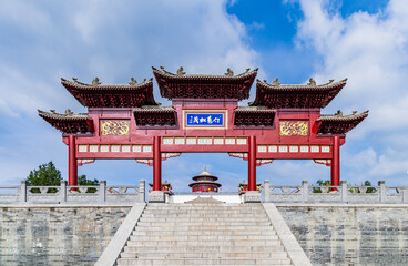 Fototapeta premium View of Rongzi winery, Xiangning County, Linfen City, Shanxi Province