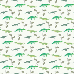 Crocodile Repeat Seamless-Pattern-Design