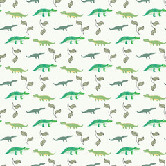 Crocodile Repeat Seamless-Pattern-Design