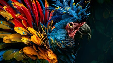 Obraz premium blue and yellow macaw