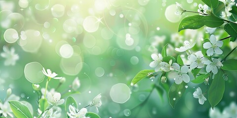 Spring Blossoms with Bokeh Background
