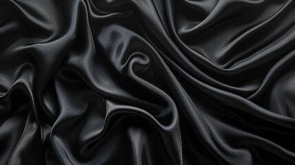 Fototapeta premium black silk satin background
