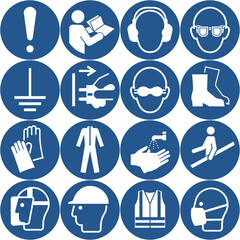 UNI EN ISO 7010 M, mandatory signs, standard symbol, safety sign 