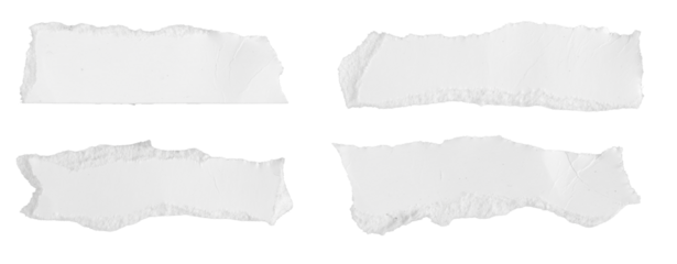 a white piece of paper on an isolated white background
