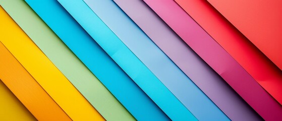 Colorful rainbow colors colored texture with overlapping paper layers - Abstract background