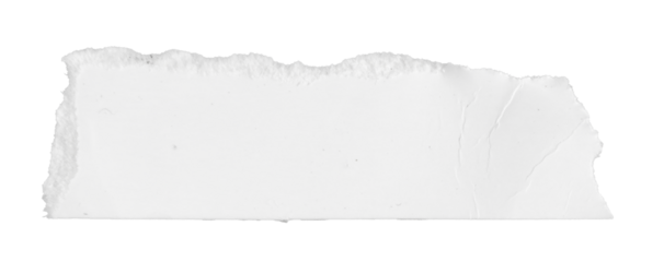 a white piece of paper on an isolated white background
