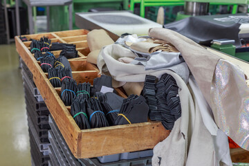 A special leather forms that use in shoes production.