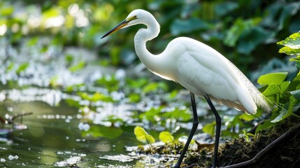 The Eastern Great Egret Description of Appearance