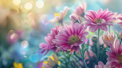 Obraz premium Begin your morning with a touch of beauty and positivity from flowers
