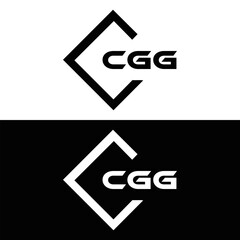 CGG logo. C G G design. White CGG letter. CGG, C G G letter logo design. C G G letter logo design in FIVE, FOUR, THREE, style. letter logo set in one artboard. C G G letter logo vector design.