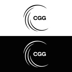 CGG logo. C G G design. White CGG letter. CGG, C G G letter logo design. C G G letter logo design in FIVE, FOUR, THREE, style. letter logo set in one artboard. C G G letter logo vector design.
