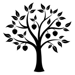 tree with leaves logo icon