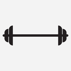 Dumbbell icon. Outline dumbbell vector icon for web design isolated on white background