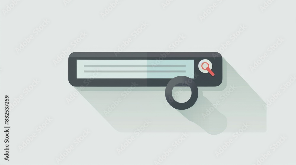 Leinwandbilder a magnifying glass with a reflection. ideal for concepts of investigation and exploration
