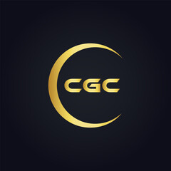 CGC logo. C G C design. White CGC letter. CGC, C G C letter logo design. C G C letter logo design in FIVE, FOUR, THREE, style. letter logo set in one artboard. C G C letter logo vector design.