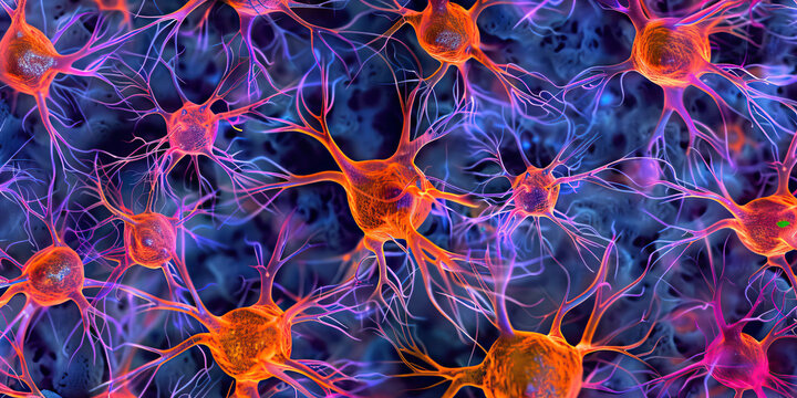 Violet Autoimmune Disorder Cells: High-resolution view of violet-hued animal immune cells involved in autoimmune disorders, illustrating immune responses