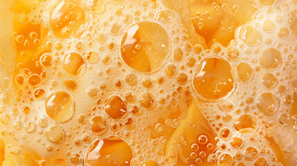 arafed image of a close up of a yellow liquid - Powered by Adobe