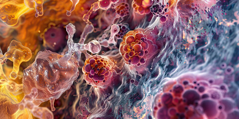 Topaz respiratory infection histopathology detailed microscopic germs and cells.