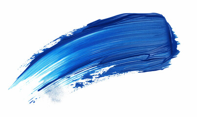 A single clipart depicting soft, blue brush strokes on a white background in the style of a red glitter texture