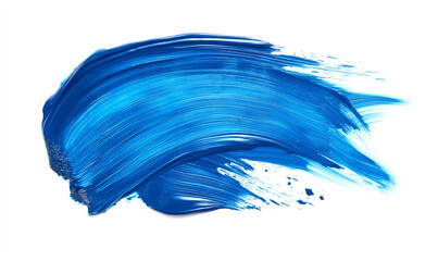 A single clipart depicting soft, blue brush strokes on a white background in the style of a red glitter texture
