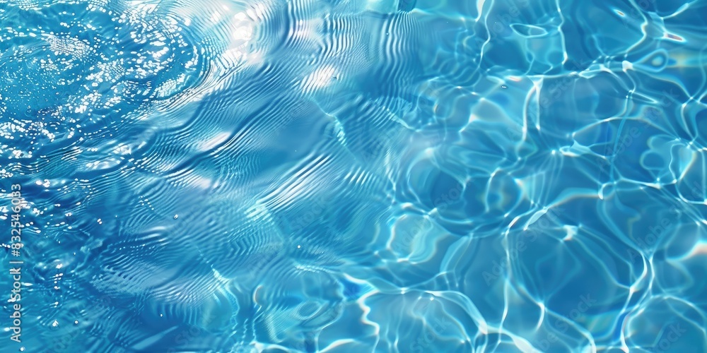 Poster a image of a pool with a wave in the water