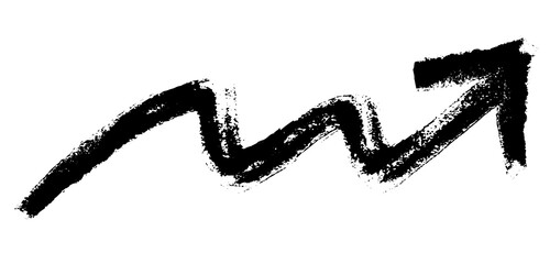 Grunge rising arrow element design
