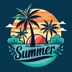 Summer T-Shirt Illustration 