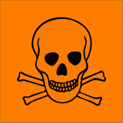 orange danger sign, european stanndard signs, safety, watch out