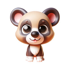 Naklejka premium A cute 3D image of African wild dog