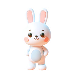 Obraz premium A cute 3D image of Rabbit