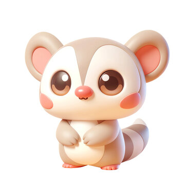 recommend clip art: A cute 3D image of Sugar Glider