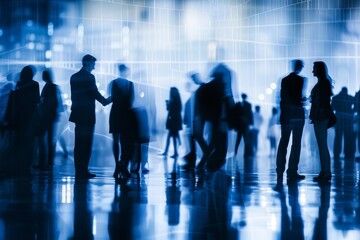 Business events: Images depict professionals networking at conferences, trade shows, or industry events, establishing connections and exploring business opportunities