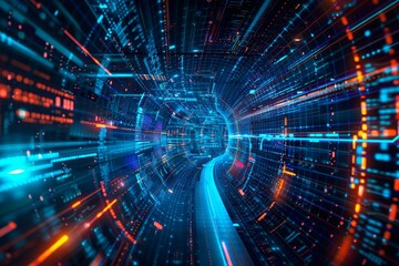 Obraz premium Technology integration: Pictures capture the adoption of technology solutions, such as AI, automation, or data management systems, in digital strategies