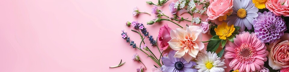 Pastel Harmony of Diverse Flowers