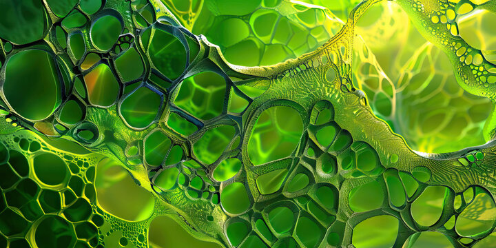 Plant Stem Xylem Vessels: Detailed view of plant stem xylem tissue, showcasing water transport, lignification, and structural support