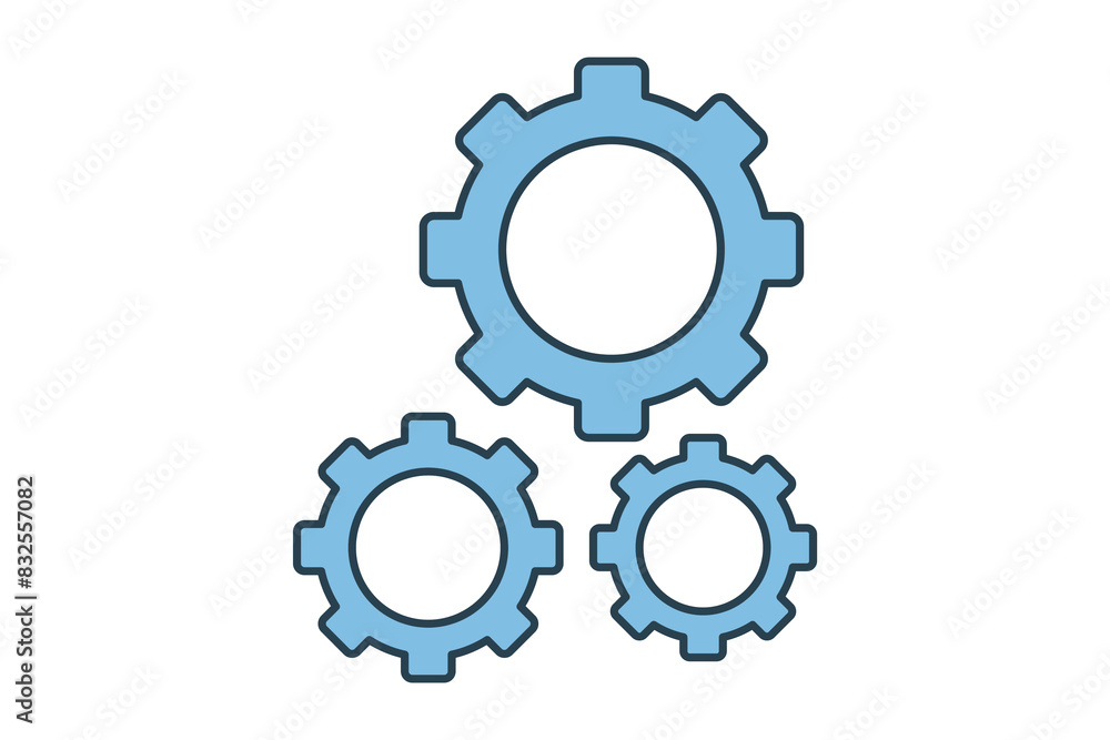 Poster settings icon. icon related to setup and setting. suitable for web site, app, user interfaces, print