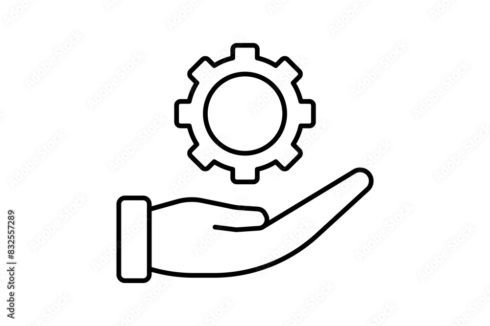 Poster customization icon. icon related to setup and setting. suitable for web site, app, user interfaces, 