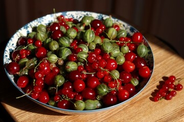 cherries in a bowl