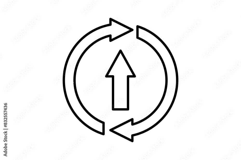 Poster update icon. icon related to setup and setting. suitable for web site, app, user interfaces, printab