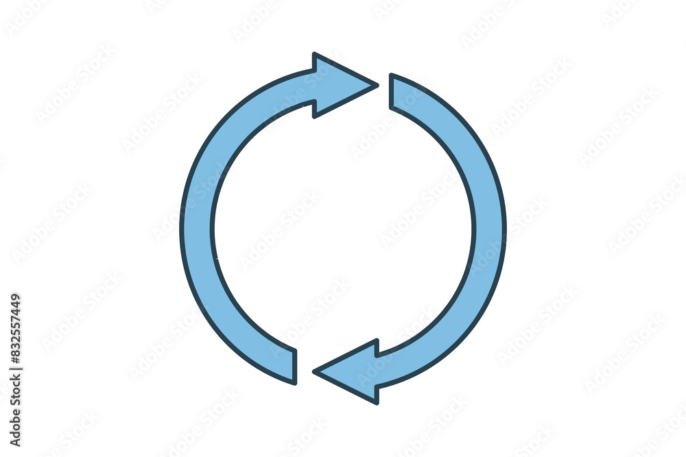 Poster factory reset icon. icon related to setup and setting. suitable for web site, app, user interfaces, 