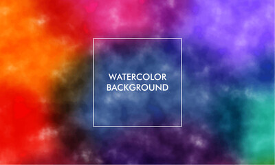 Watercolor Gradient mesh abstract blur texture background with colorful color