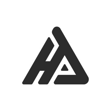 HA letter logo, HA Alphabet logo, initials logo