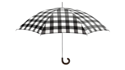 Rain umbrella, checkered parasol 
