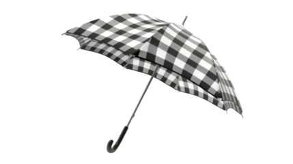 Rain umbrella, checkered parasol 