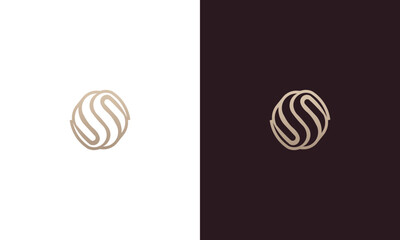 letter s abstract monogram logo design vector